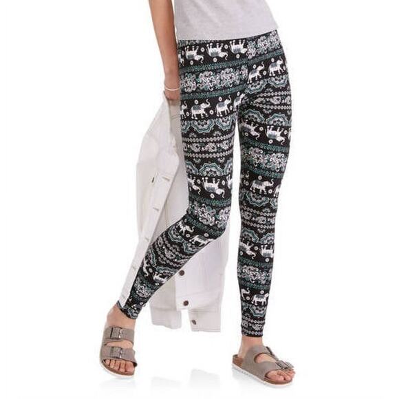 No Boundaries Juniors' Sueded Jersey Elephant
Leggings size M - Picture 1 of 5